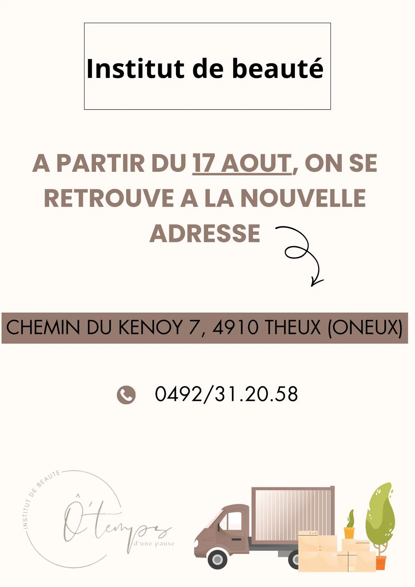 L'institut déménage