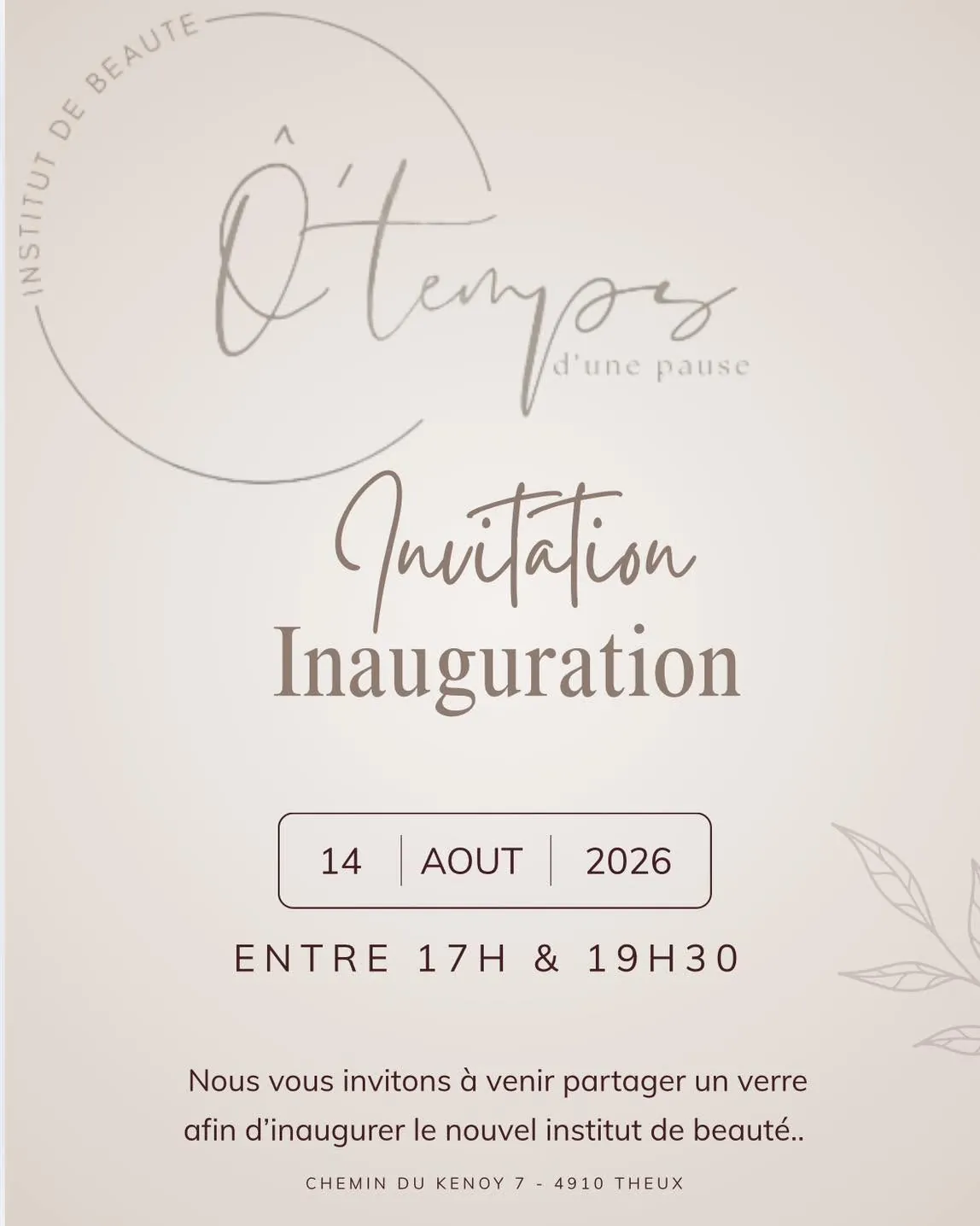 Inauguration du nouvel institut