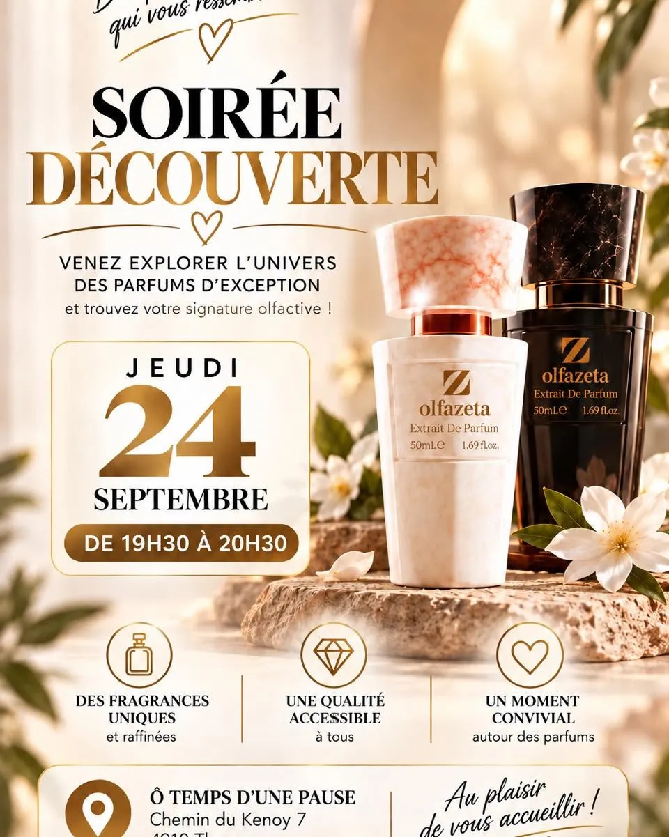 Soirée découverte des parfums